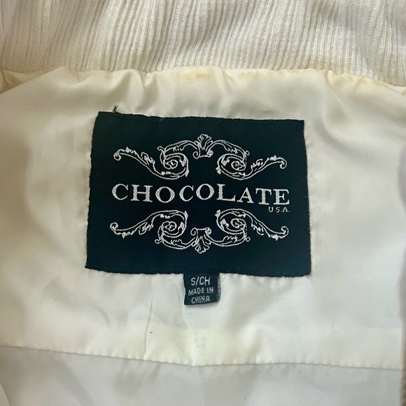 Cute White Puffer Vest Size Small - Picture 3 of 4